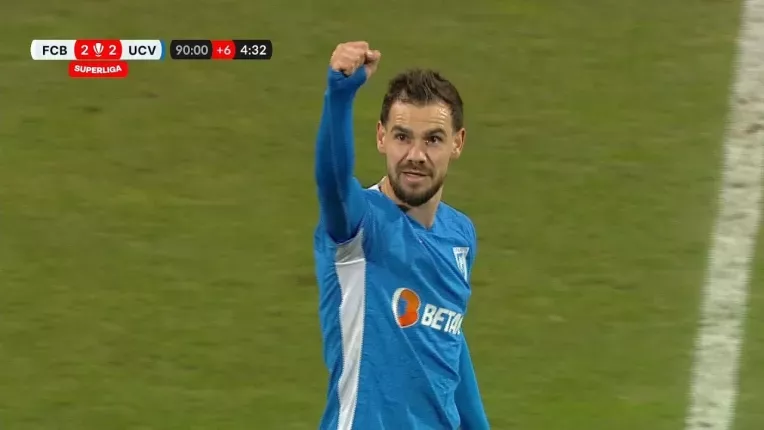 Botosani - Univ. Craiova 2-2. Oltenii au revenit de la 0-2 si au egalat in prelungiri