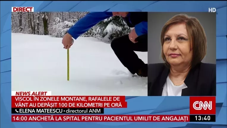 Elena Mateescu anunta o noua schimbare a vremii! Zonele unde va ninge puternic