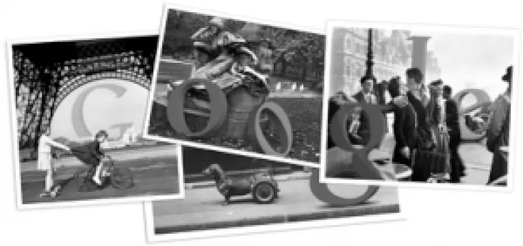 Google il sarbatoreste pe fotograful francez Robert Doisneau printr-un logo nou